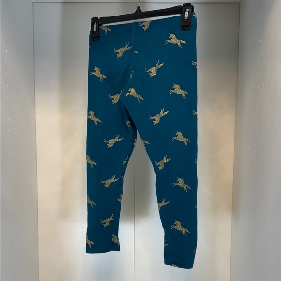 Carter's Teal Leggings with Gold Unicorns - Picture 4 of 4